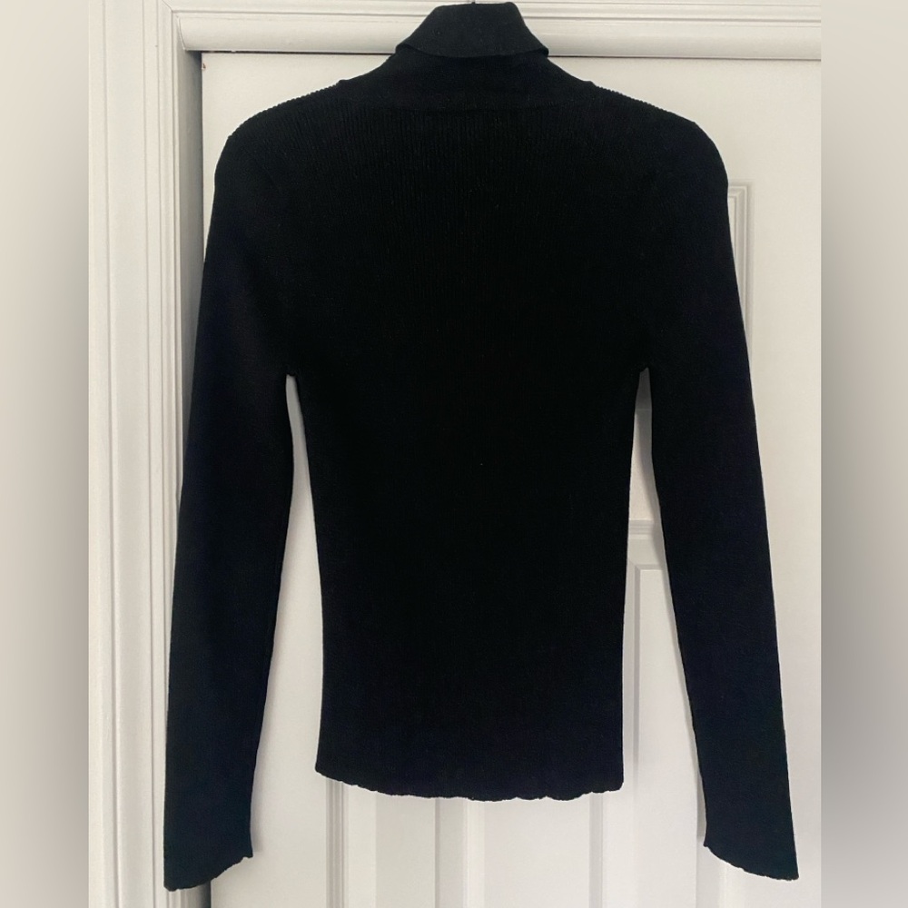 Celine Black Turtleneck - Wool Blend